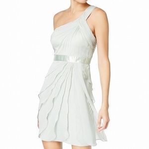 NWT $149 ADRIANNA PAPELL 12 MINT LOVE STORY CHIFFON DRESS